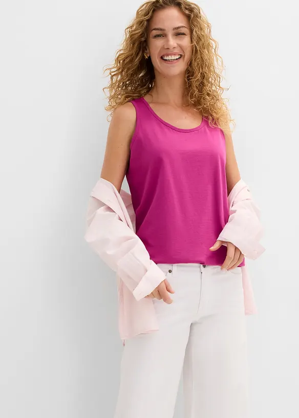 Top lungo in puro cotone (pacco da 5), bonprix