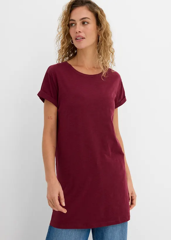 T-shirt lunga in puro cotone, bonprix