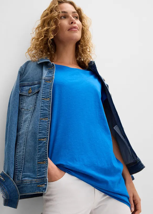 T-shirt lunga in puro cotone, bonprix