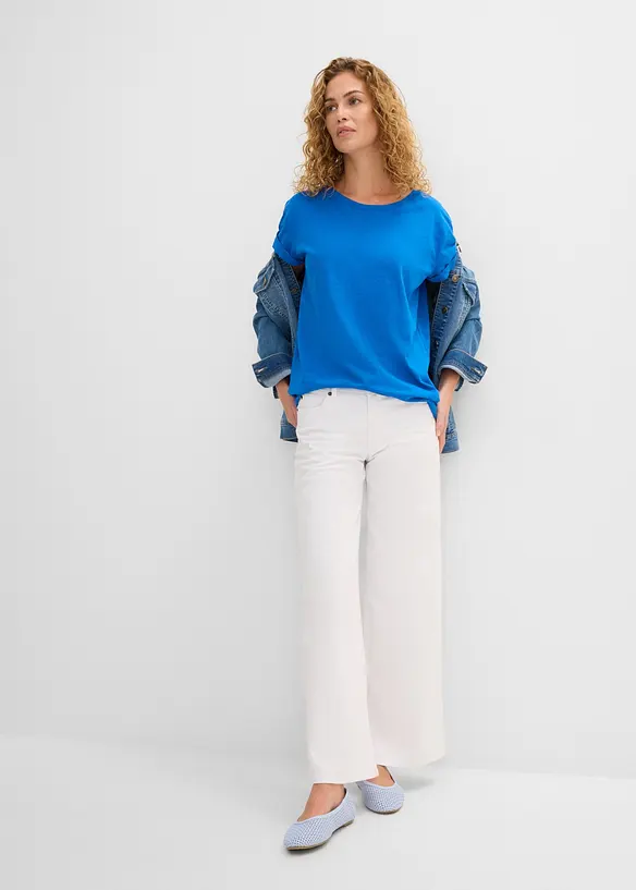 T-shirt lunga in puro cotone, bonprix
