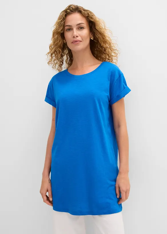 T-shirt lunga in puro cotone, bonprix