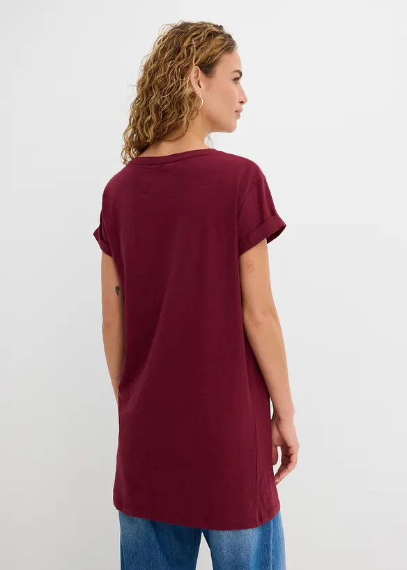 T-shirt lunga in puro cotone, bonprix