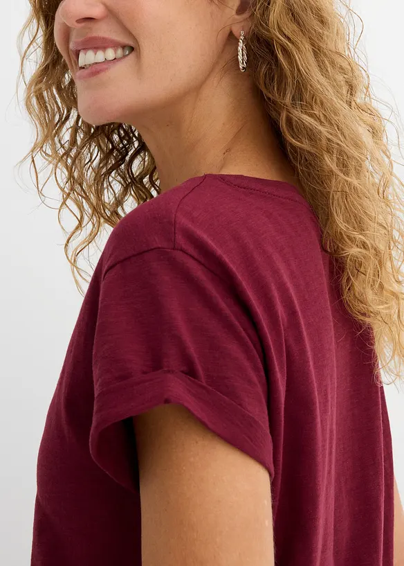 T-shirt lunga in puro cotone, bonprix