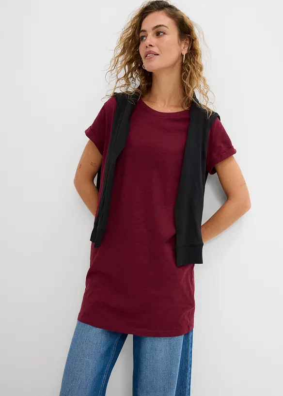 T-shirt lunga in puro cotone, bonprix