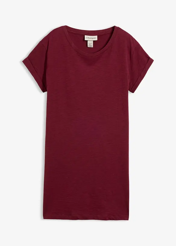 T-shirt lunga in puro cotone, bonprix