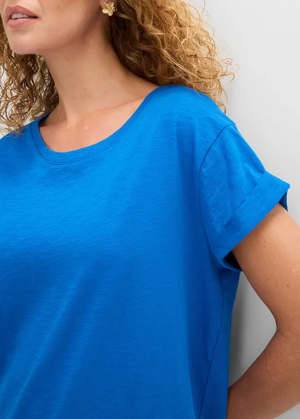 T-shirt lunga in puro cotone, bonprix