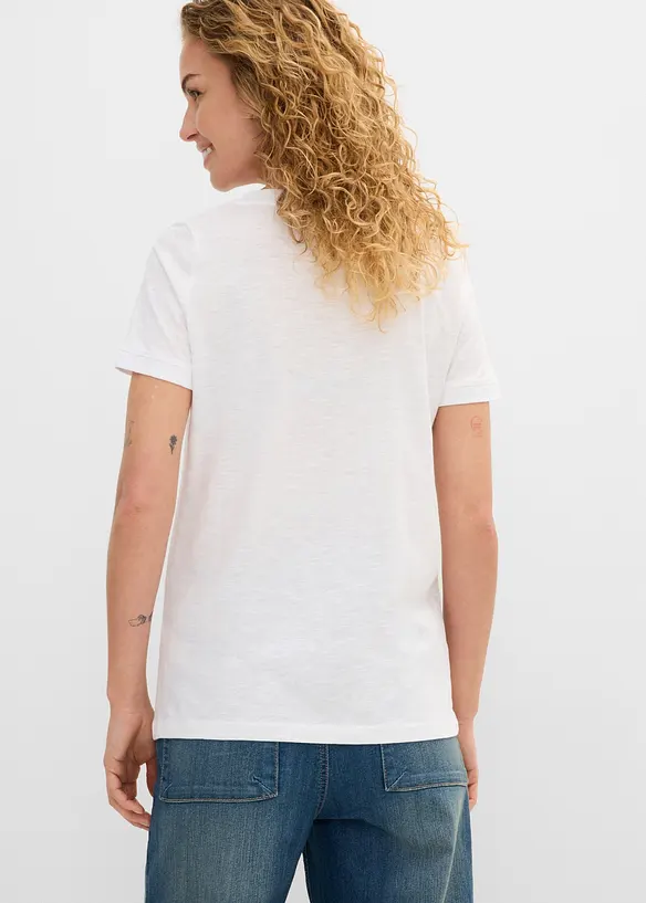T-shirt in puro cotone, bonprix