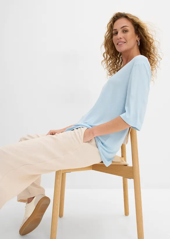 Maglia lunga in morbida viscosa (pacco da 2), bonprix