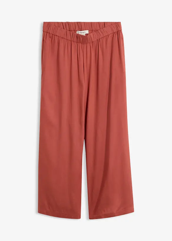 Pantaloni culotte larghi in viscosa fluente, bonprix