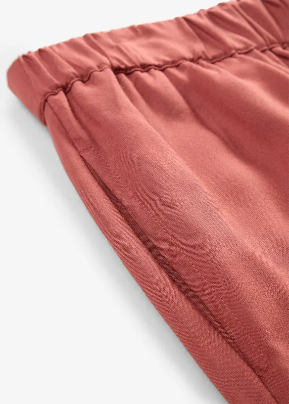 Pantaloni culotte larghi in viscosa fluente, bonprix