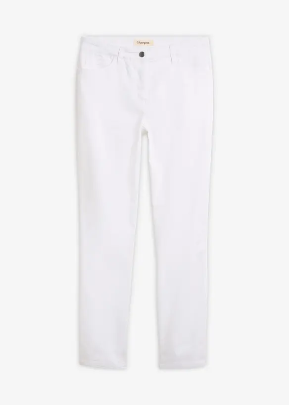 Jeans elasticizzati straight, vita media, bonprix