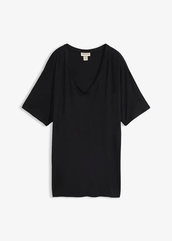 Maglia lunga in misto viscosa, bonprix