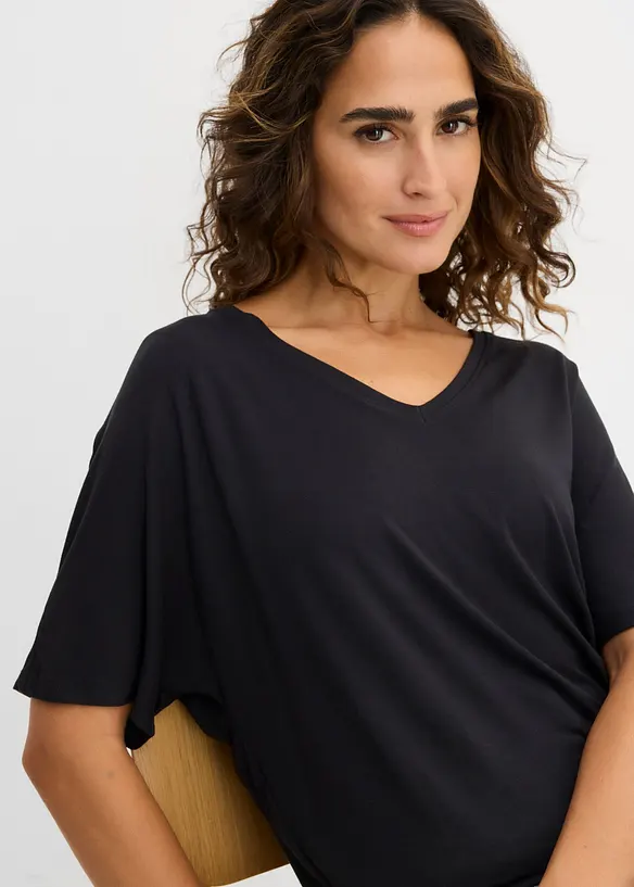 Maglia lunga in misto viscosa, bonprix