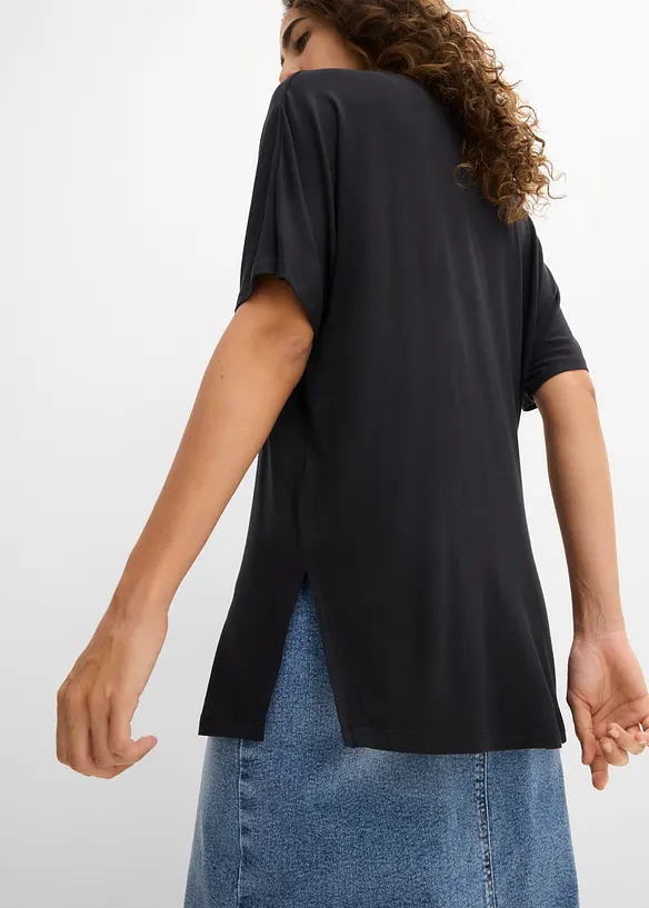 Maglia lunga in misto viscosa, bonprix