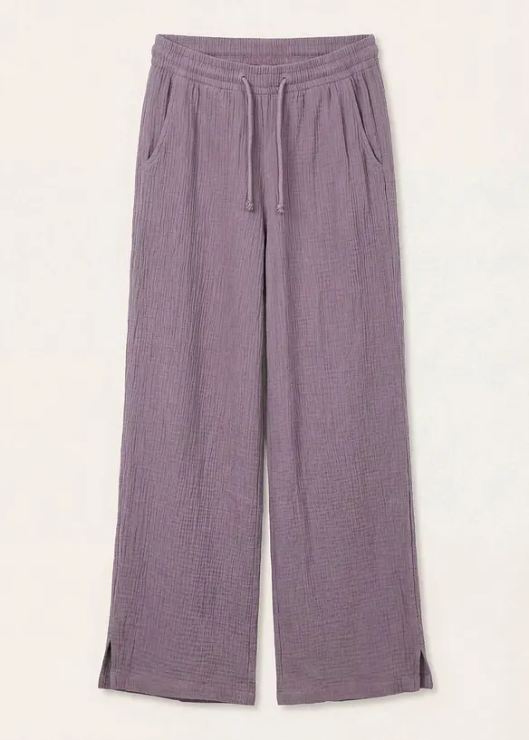 Pantaloni a palazzo in mussola leggera, bonprix