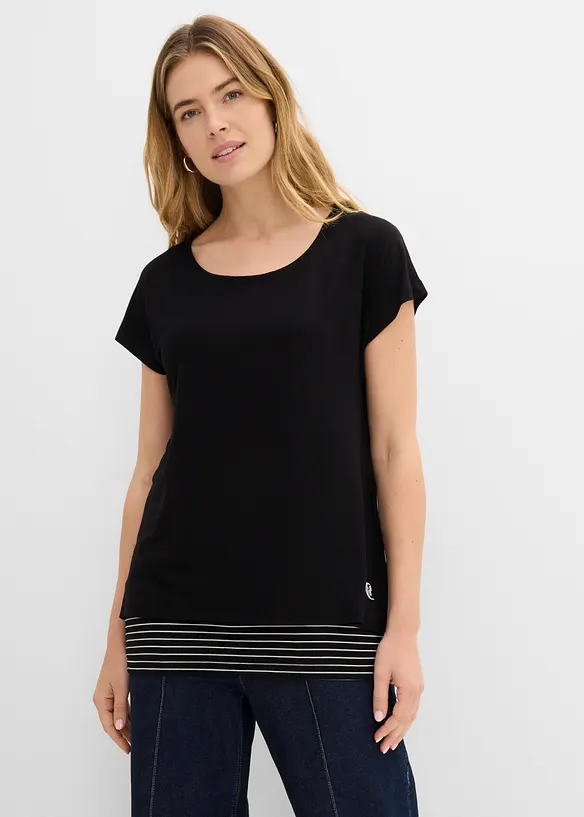 Maglia lunga in morbido misto viscosa, bonprix