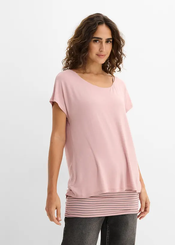 Maglia lunga in morbido misto viscosa, bonprix
