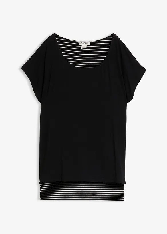 Maglia lunga in morbido misto viscosa, bonprix