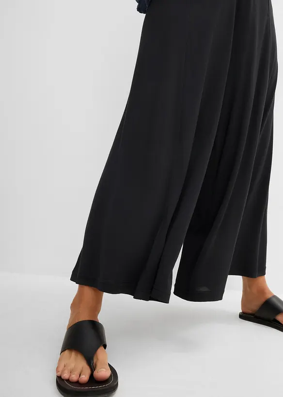 Pantaloni culotte in jersey con gambe larghe, bonprix