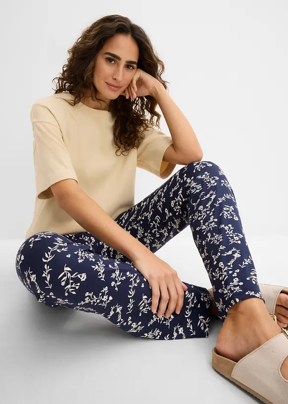 Pantaloni in jersey di misto viscosa, bonprix