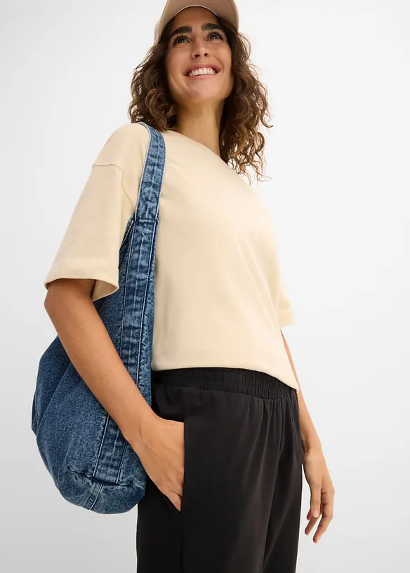Pantaloni in jersey di misto cotone, bonprix