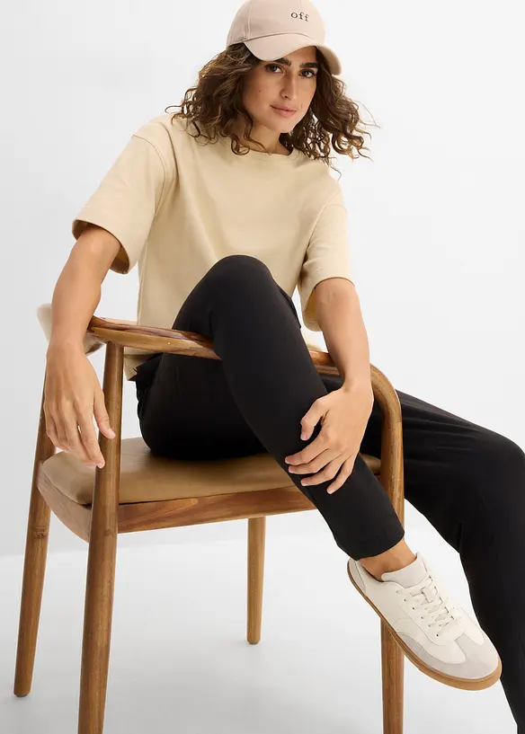 Pantaloni in jersey di misto cotone, bonprix