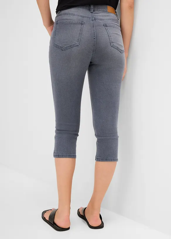 Jeans capri elasticizzati, bonprix