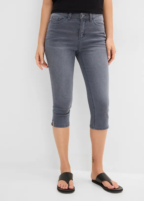 Jeans capri elasticizzati, bonprix