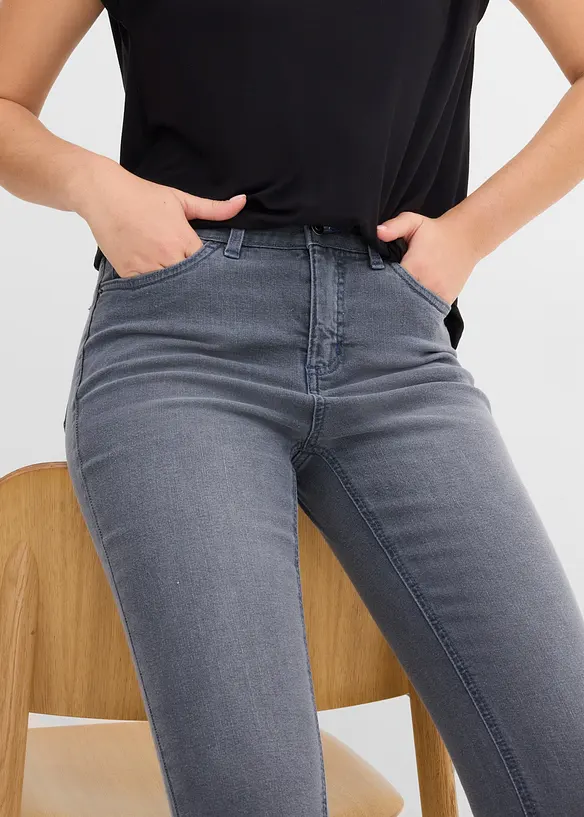 Jeans capri elasticizzati, bonprix
