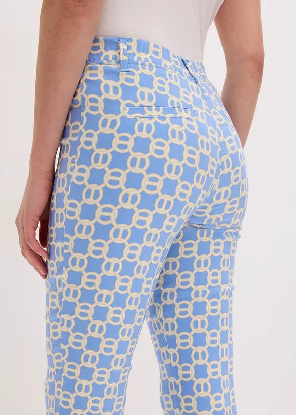 Pantaloni cropped in bengalina elasticizzata, bonprix
