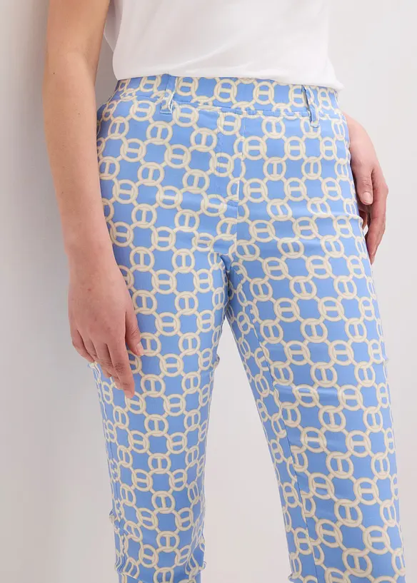 Pantaloni cropped in bengalina elasticizzata, bonprix