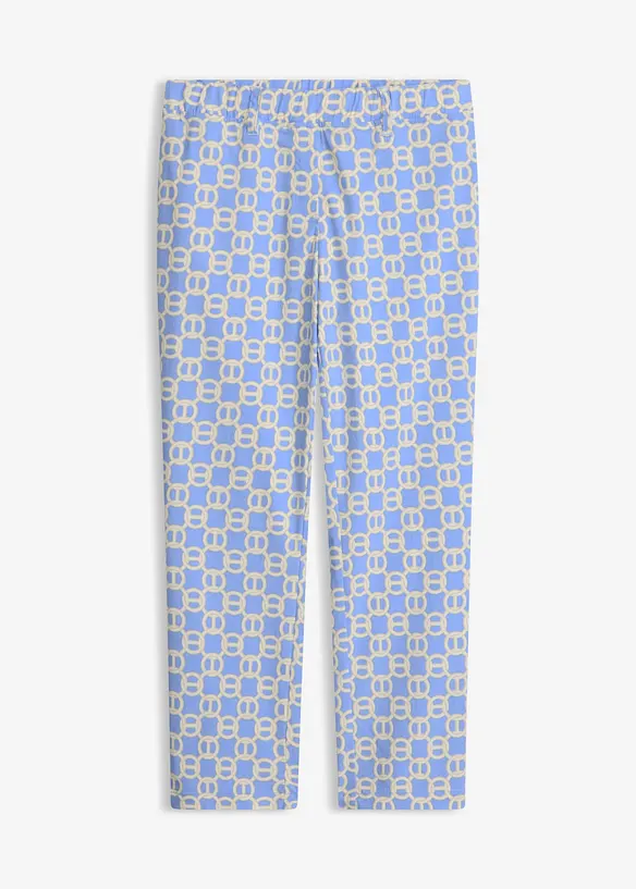 Pantaloni cropped in bengalina elasticizzata, bonprix