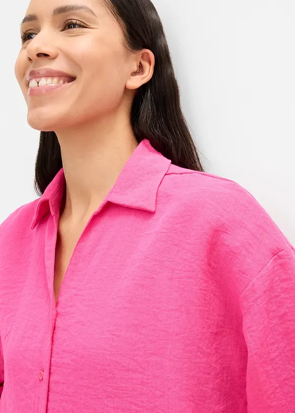 Camicetta oversize in misto viscosa, bonprix