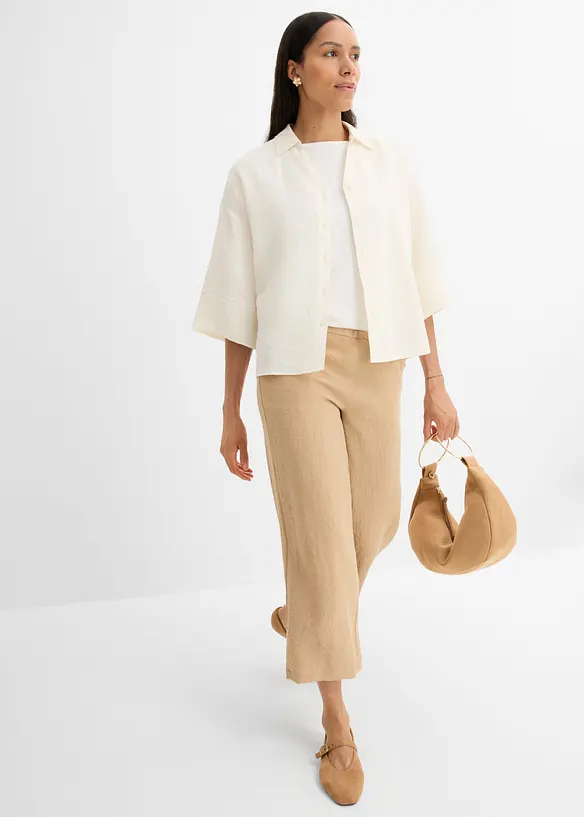 Camicetta oversize in misto viscosa, bonprix