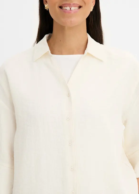 Camicetta oversize in misto viscosa, bonprix