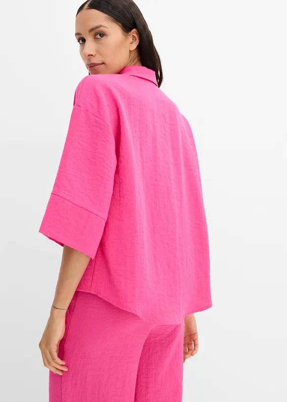 Camicetta oversize in misto viscosa, bonprix