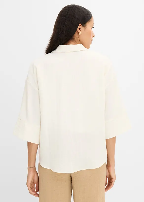 Camicetta oversize in misto viscosa, bonprix