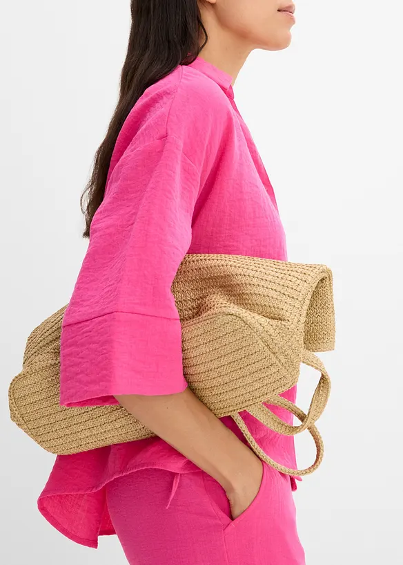 Camicetta oversize in misto viscosa, bonprix