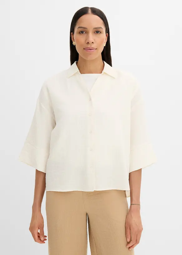 Camicetta oversize in misto viscosa, bonprix
