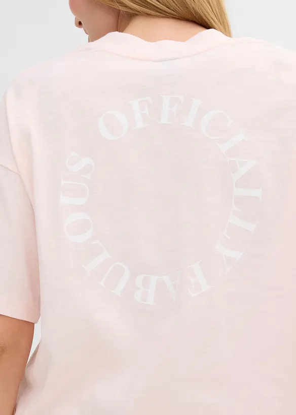T-shirt oversize in puro cotone biologico, bonprix