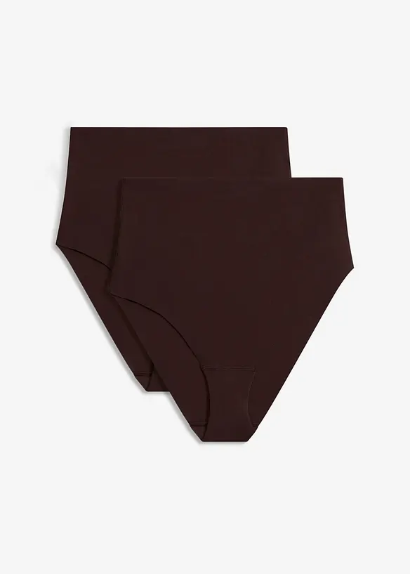 Slip senza cuciture con effetto modellante leggero (pacco da 2), bonprix