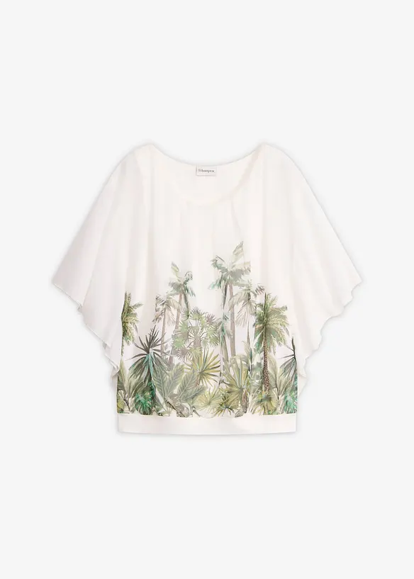 Blusa in chiffon con canotta, bonprix