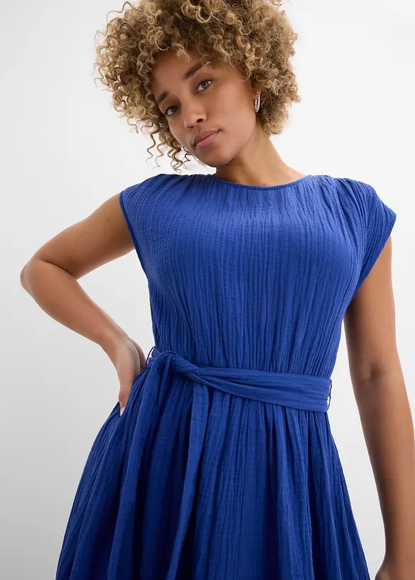 Abito midi in puro cotone, bonprix