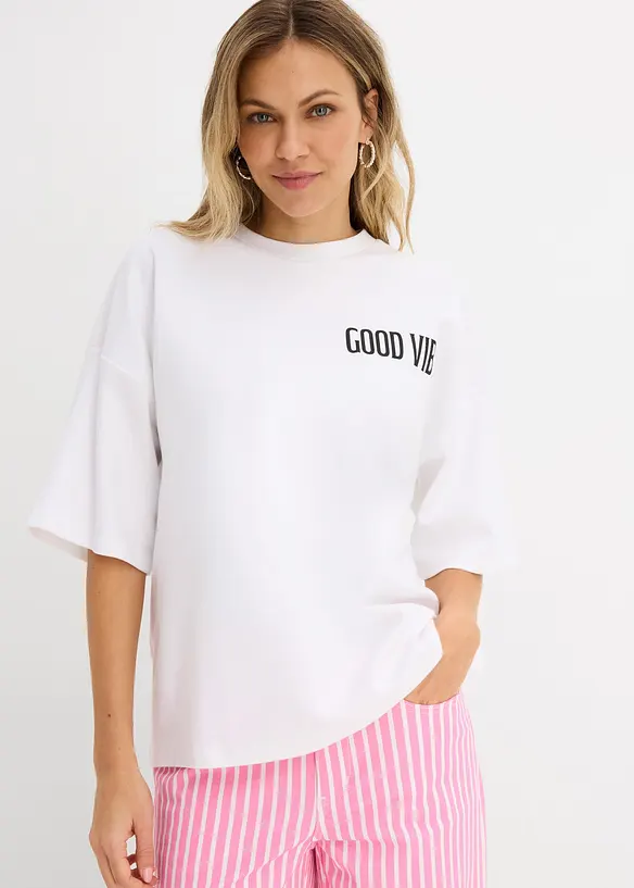 Maxi maglia in puro cotone biologico, bonprix
