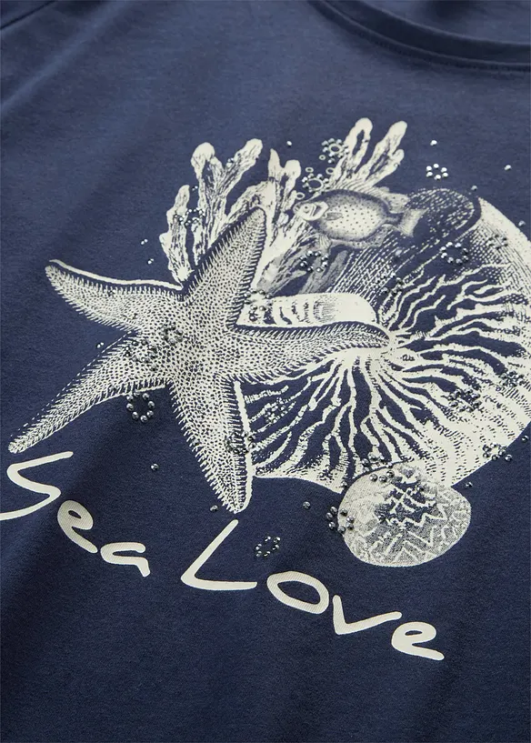 T-shirt con stampa Sea Love, bonprix