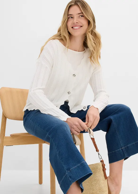 Jeans culotte ultra morbidi, bonprix