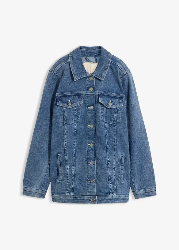 Giacca di jeans elasticizzata, boyfriend, bonprix