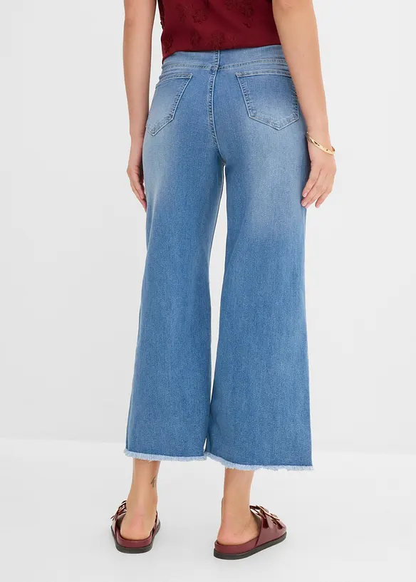 Jeans cropped wide fit, bonprix
