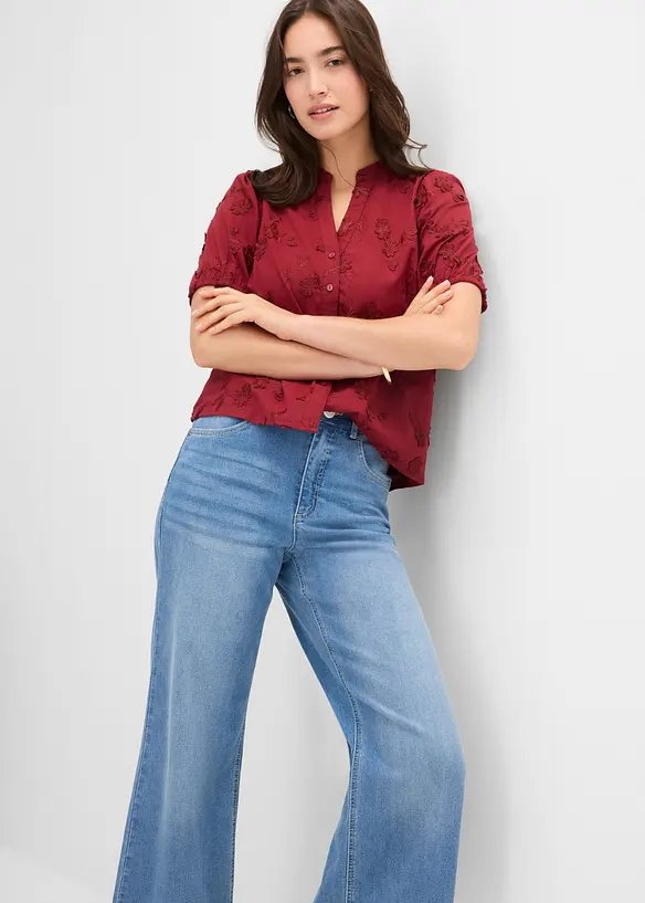 Jeans cropped wide fit, bonprix