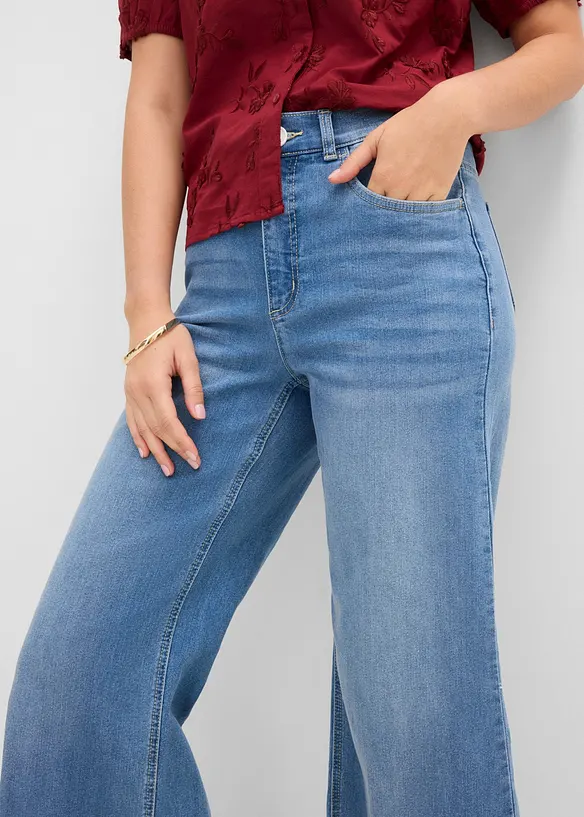 Jeans cropped wide fit, bonprix